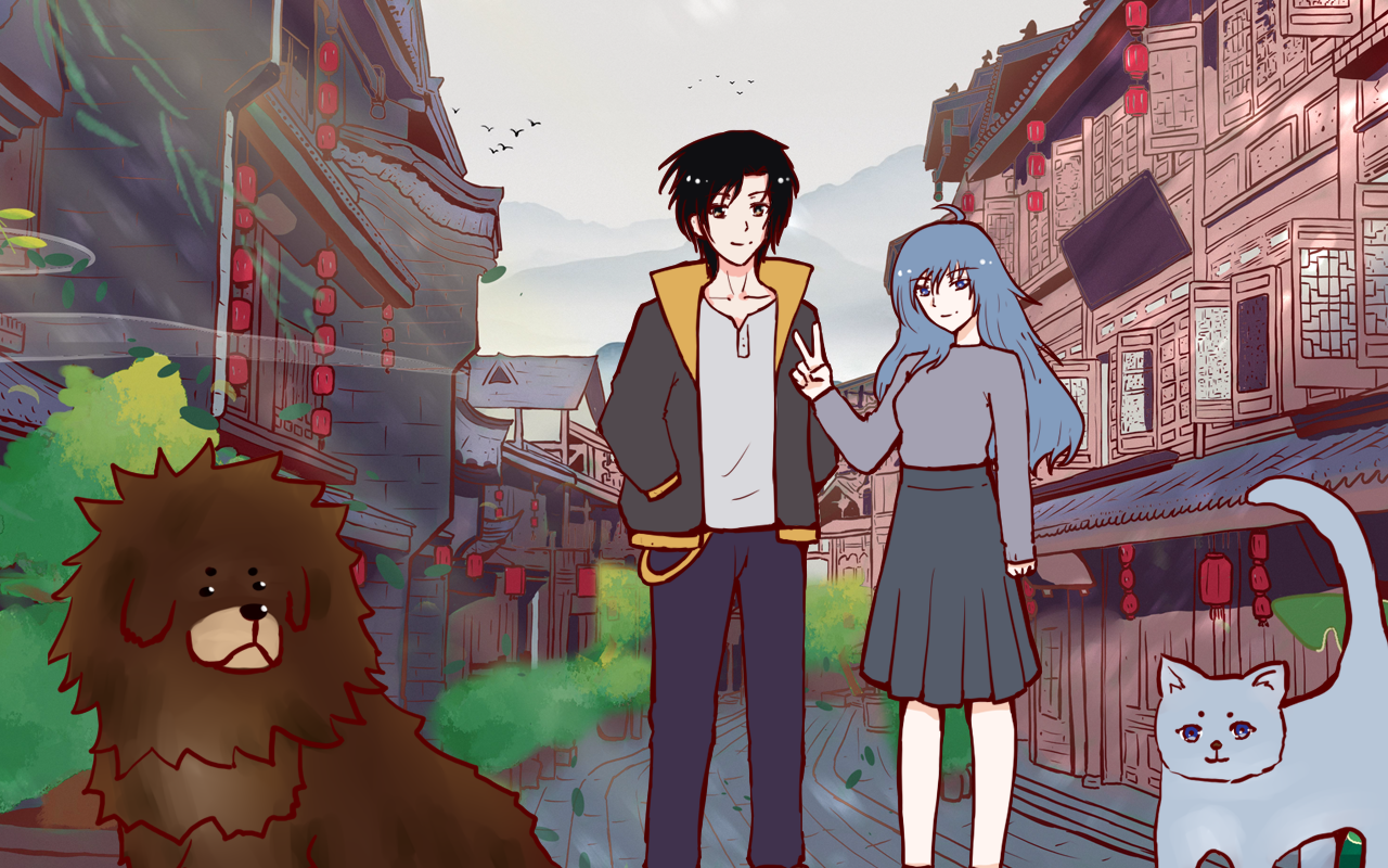 屋檐下的猫和狗漫画